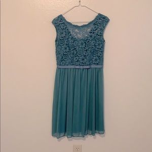 WORN ONCE- Beautiful turquoise dress